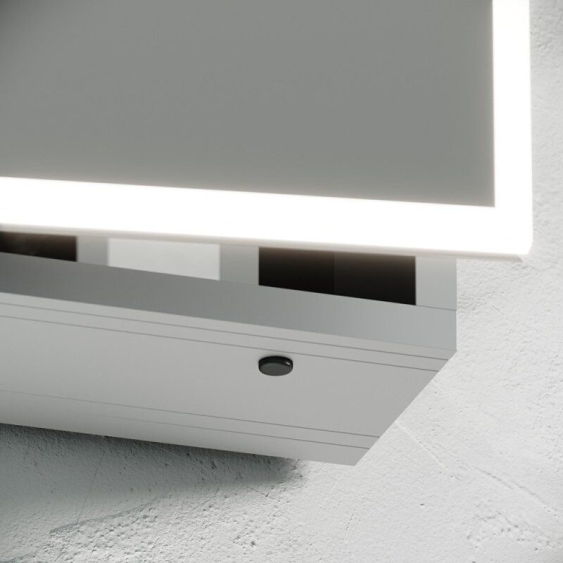 Зеркальный шкаф Sancos Evoke SC8060, 60 см, LED подсветка, бесконтактное управление, серый