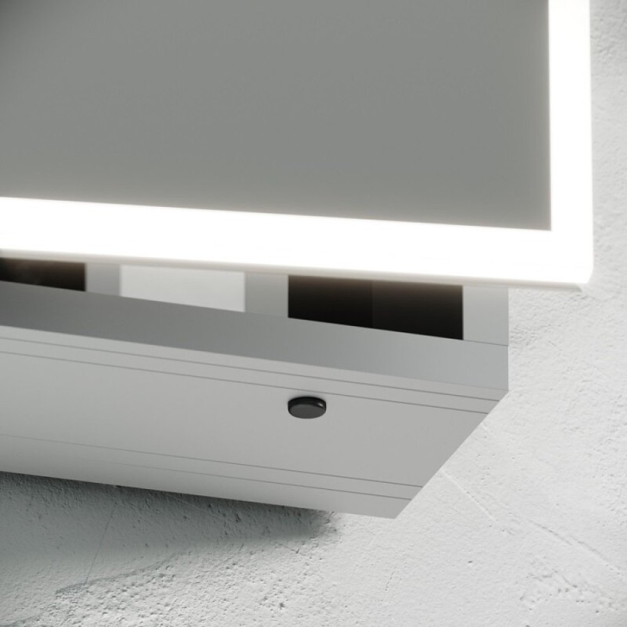Зеркальный шкаф Sancos Evoke SC8060, 60 см, LED подсветка, бесконтактное управление, серый