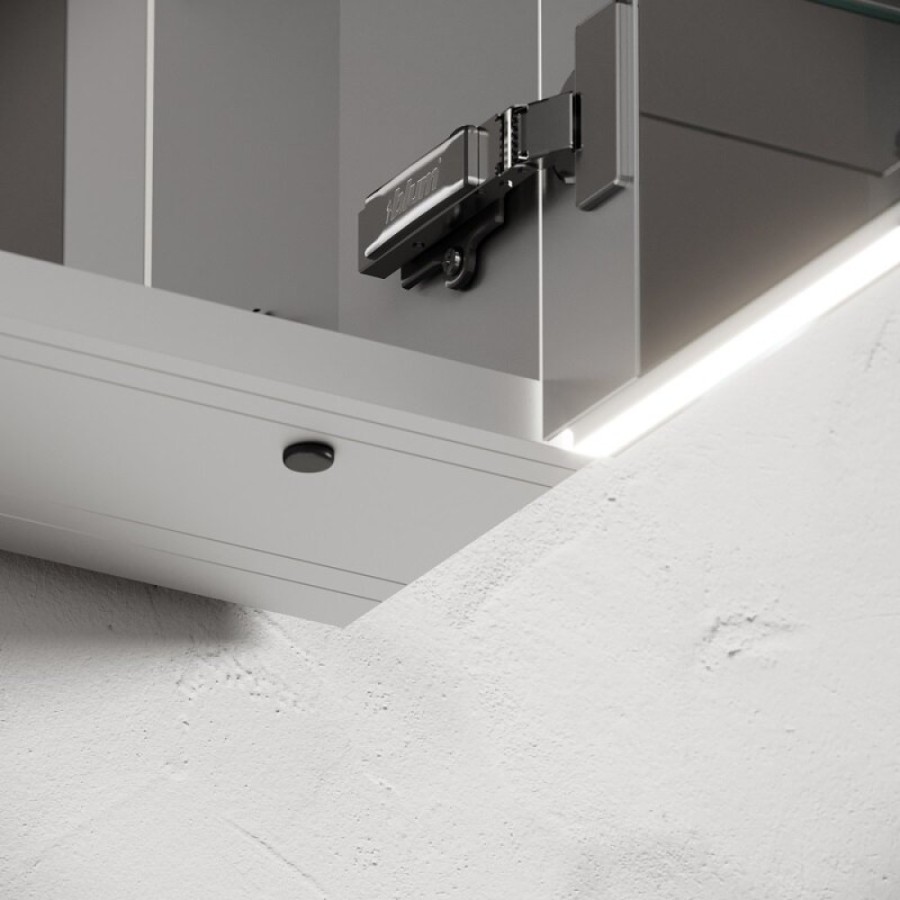 Зеркальный шкаф Sancos Evoke SC8080, 80 см, LED подсветка, бесконтактное управление, серый