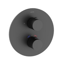 Душевая система Sancos Etna SC9010MB, термостатическая, черная матовая