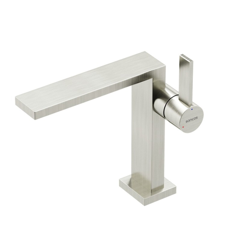 Смеситель для раковины Sancos Linn SC9019BN, PVD никель брашированный