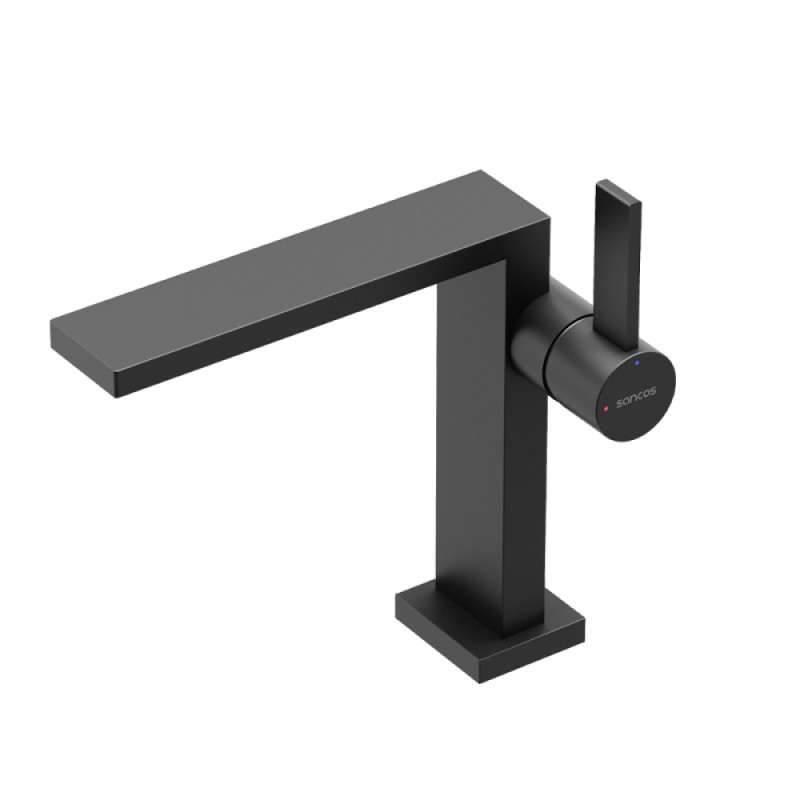 Смеситель для раковины Sancos Linn SC9019MB, черный матовый