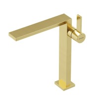 Смеситель для раковины Sancos Linn SC9020BG, PVD золото брашированное