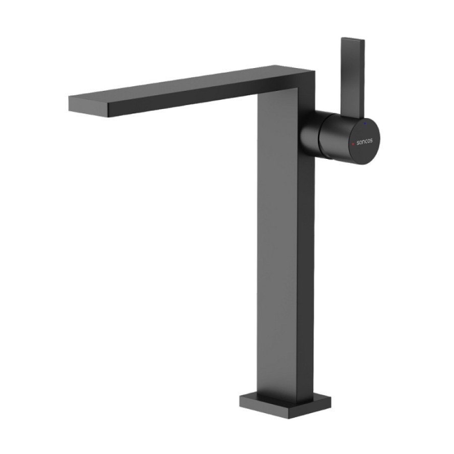 Смеситель для раковины Sancos Linn SC9020MB, черный матовый