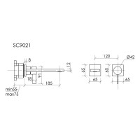 Смеситель для раковины Sancos Linn SC9021MB, черный матовый