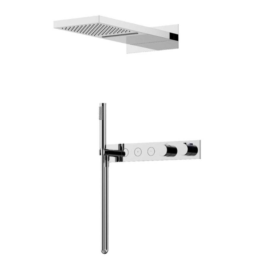Душевая система Sancos Linn SC9023CH, термостатическая, хром