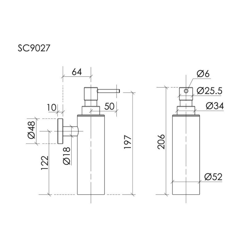 Дозатор Sancos Base SC9027BG, PVD золото брашированное