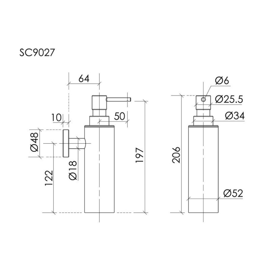 Дозатор Sancos Base SC9027CH, хром