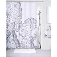 Штора для ванной Iddis Black&White SCID150P