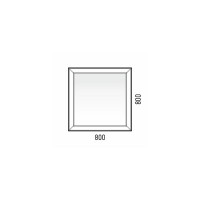 Зеркало Corozo Классика 80 SD-00000271, 80 см, подвесное, белое