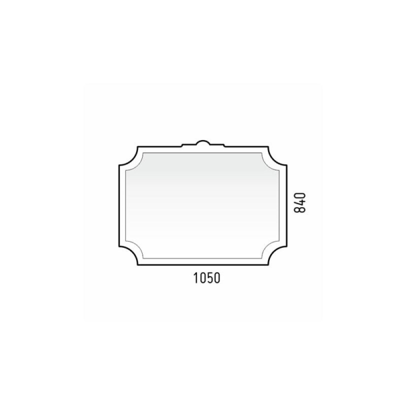 Зеркало Corozo Манойр 105 SD-00000272, 105 см, подвесное, белое