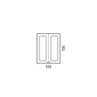 Шкаф Corozo Классика 55 SD-00000326, 55 см, подвесной, белый