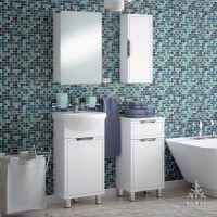 Зеркальный шкаф Corozo Монро SD-00000534 45 см белый