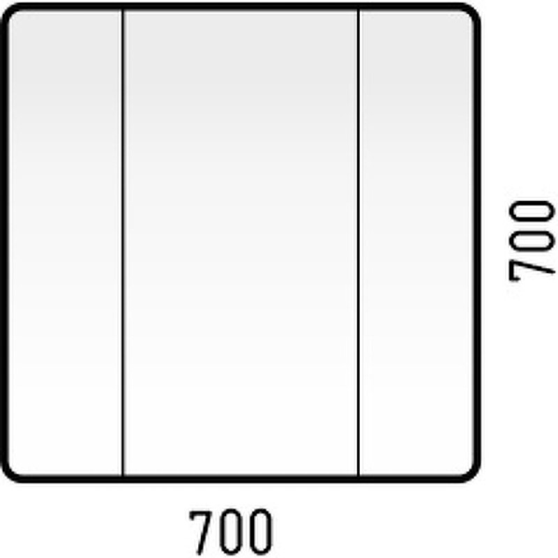Зеркальный шкаф Corozo Монро 70 SD-00000678, цвет белый