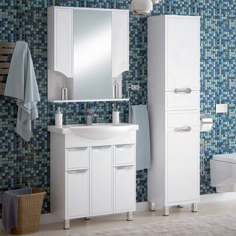 Шкаф-пенал Corozo Монро 40 Z2 SD-00000690, универсальный, цвет белый