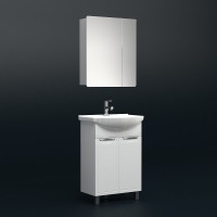 Зеркалоьный шкаф Corozo Монро 60 SD-00000724, цвет белый