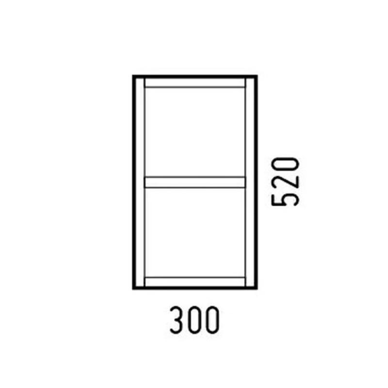 Ниша для хранения Corozo Лорена 30, подвесная, антик, SD-00000858