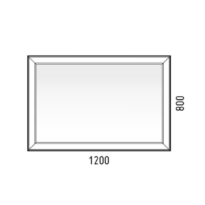 Зеркало Corozo Барго 120 х 80 см, с LED-подсветкой и сенсором, SD-00000860