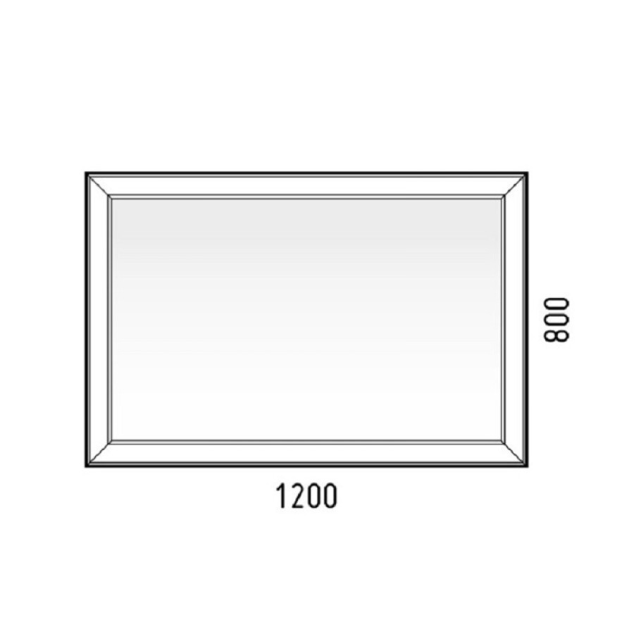 Зеркало Corozo Барго 120 х 80 см, с LED-подсветкой и сенсором, SD-00000860