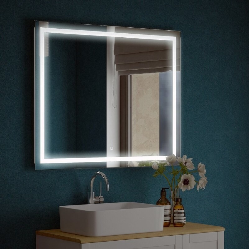 Зеркало Corozo Барго 120 х 80 см, с LED-подсветкой и сенсором, SD-00000860