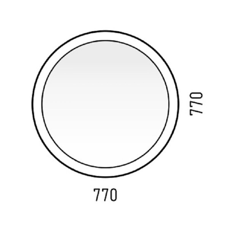 Зеркало Corozo Мицар D770 с LED-подсветкой, сенсор, 77 х 77 см, подвесное, SD-00000891