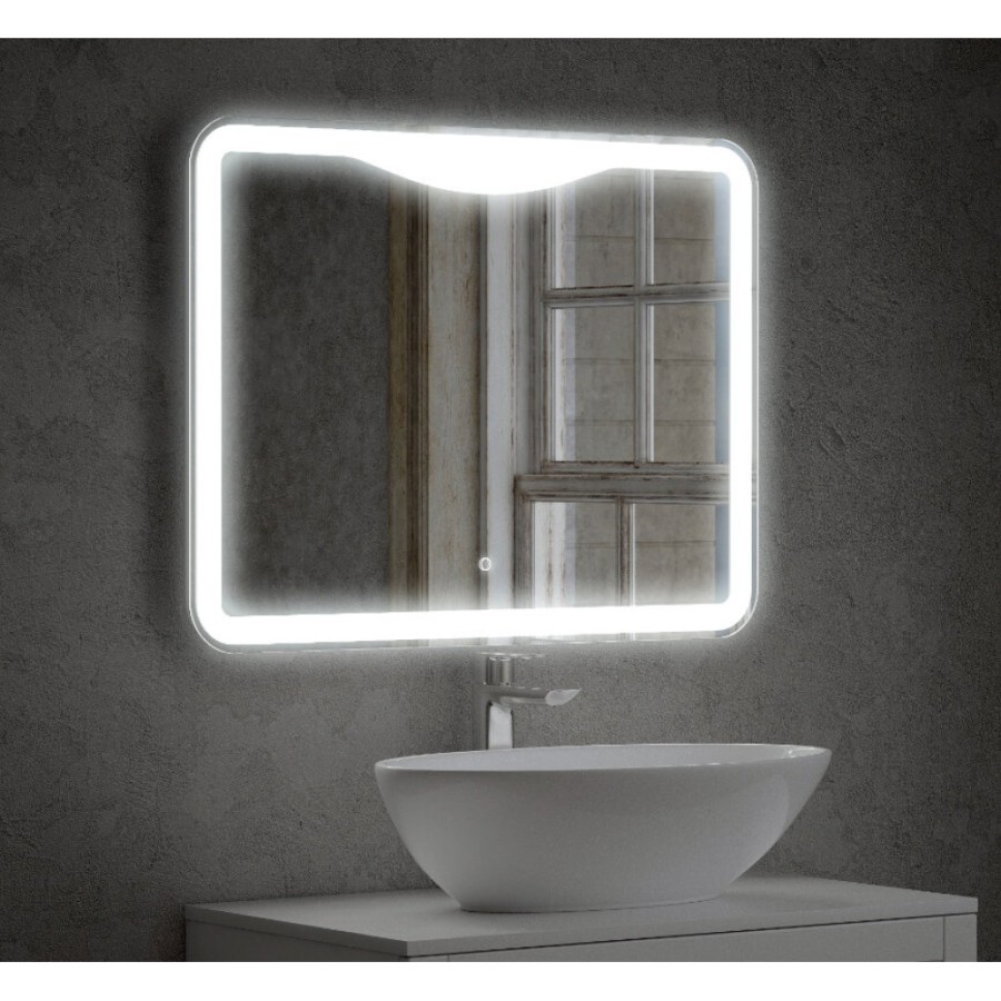 Зеркало Corozo Орли с LED-подсветкой, сенсор, 80 х 60 см, подвесное, SD-00000920