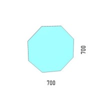 Зеркало Corozo Каре, 70 х 70 см, LED-подсветка, сенсор, подвесное, цвет белый, SD-00000962
