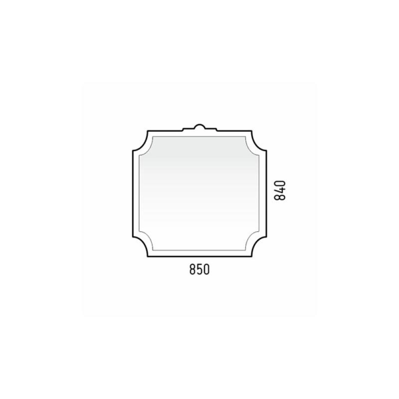 Зеркало Corozo Манойр SD-00000980 85 белый
