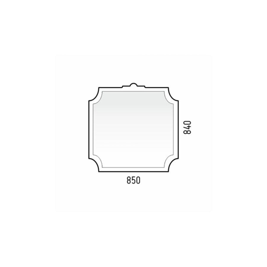 Зеркало Corozo Манойр SD-00000980 85 белый