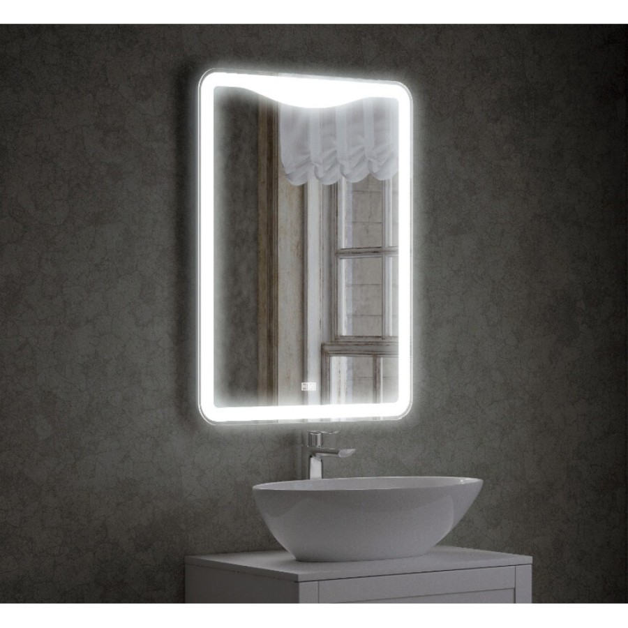 Зеркало Corozo Орли с LED-подсветкой, сенсор, 60 х 80 см, подвесное, SD-00001115
