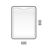 Зеркало Corozo Орли с LED-подсветкой, сенсор, 60 х 80 см, подвесное, SD-00001115