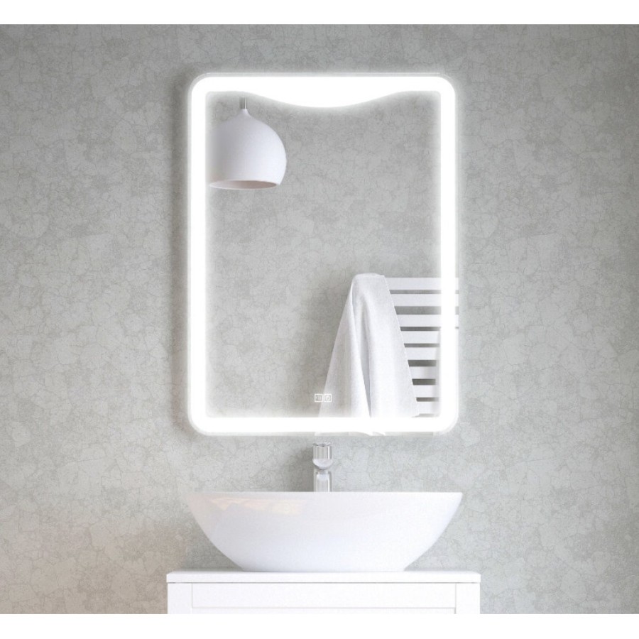 Зеркало Corozo Орли с LED-подсветкой, сенсор, 60 х 80 см, подвесное, SD-00001115