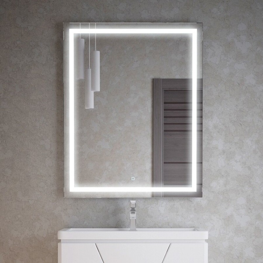 Зеркало Corozo Барго 60 х 80 см, с LED-подсветкой и сенсором, SD-00001116
