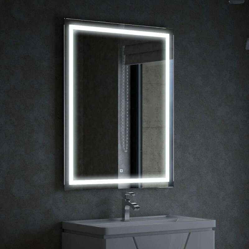 Зеркало Corozo Барго 60 х 80 см, с LED-подсветкой и сенсором, SD-00001116