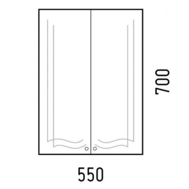 Шкаф Corozo Криста SD-00001125 55, подвесной, белый
