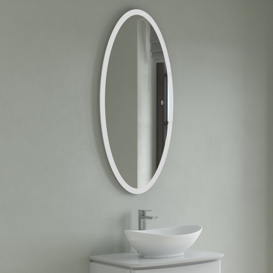 Зеркало Corozo Ориго, 120 х 60 см, LED-подсветка, сенсор, подвесное, цвет белый, SD-00001277