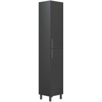 Шкаф-пенал Corozo Терра 35, универсальный, люкс матовый графит, SD-00001325
