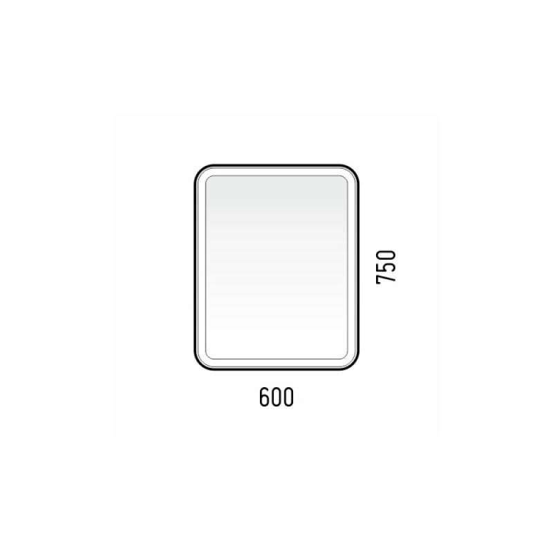 Зеркальный шкаф Corozo Алабама 60/C, c LED-подсветкой, корпус белый, SD-00001388