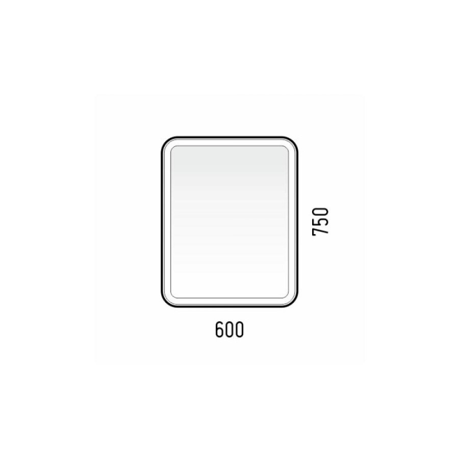 Зеркальный шкаф Corozo Алабама 60/C, c LED-подсветкой, корпус белый, SD-00001388