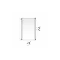 Зеркальный шкаф Corozo Алабама 50/C, c LED-подсветкой, корпус белый, SD-00001389