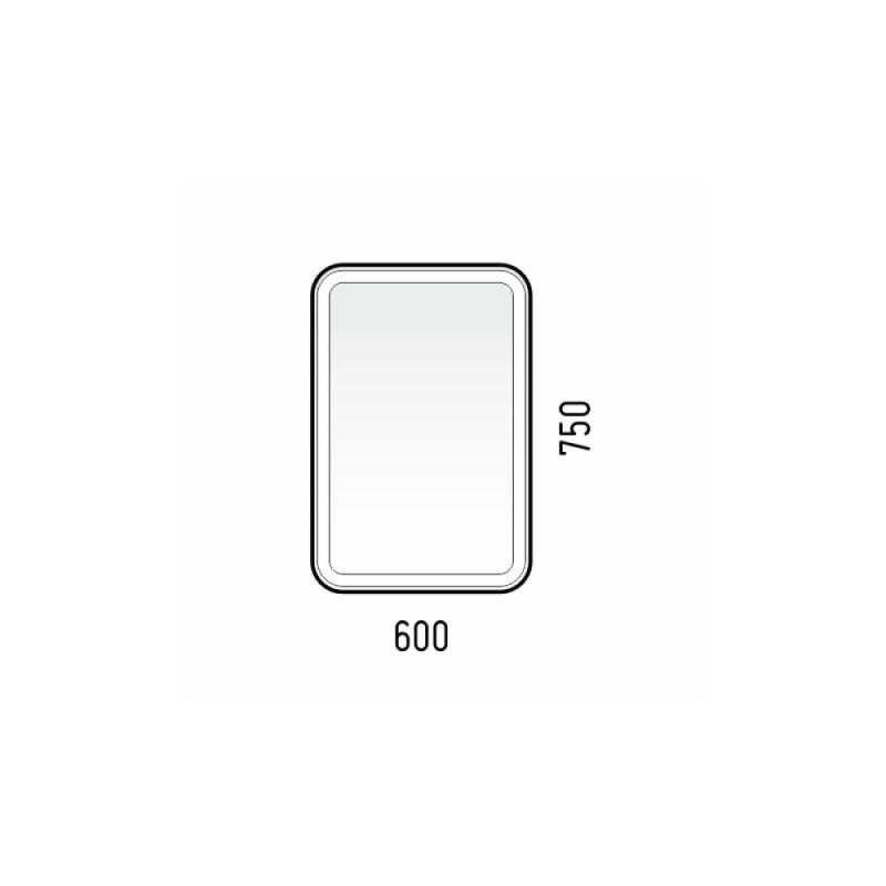 Зеркальный шкаф Corozo Алабама 50/C, c LED-подсветкой, корпус белый, SD-00001389