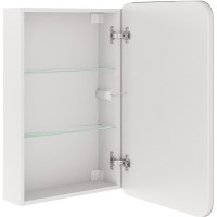 Зеркальный шкаф Corozo Алабама 50/C, c LED-подсветкой, корпус белый, SD-00001389