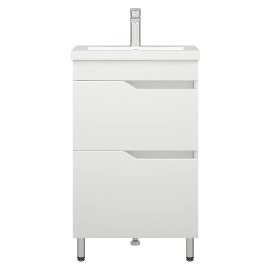 Тумба под раковину Corozo Теона 50 Z2 SD-00001511, 50 см, напольная, белая