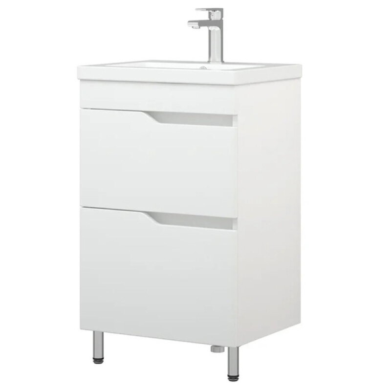 Тумба под раковину Corozo Теона 50 Z2 SD-00001511, 50 см, напольная, белая