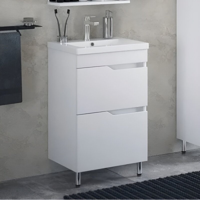 Тумба под раковину Corozo Теона 50 Z2 SD-00001511, 50 см, напольная, белая