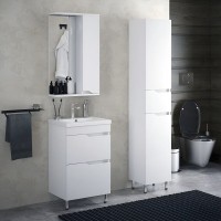 Тумба под раковину Corozo Теона 50 Z2 SD-00001511, 50 см, напольная, белая