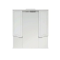 Зеркальный шкаф Corozo Мирра 75/С, c подсветкой, белый, SD-00001516