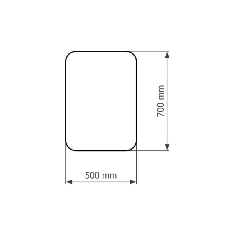 Зеркало Corozo Вега SD-00001554, 50 см, с подсветкой, цвет белый