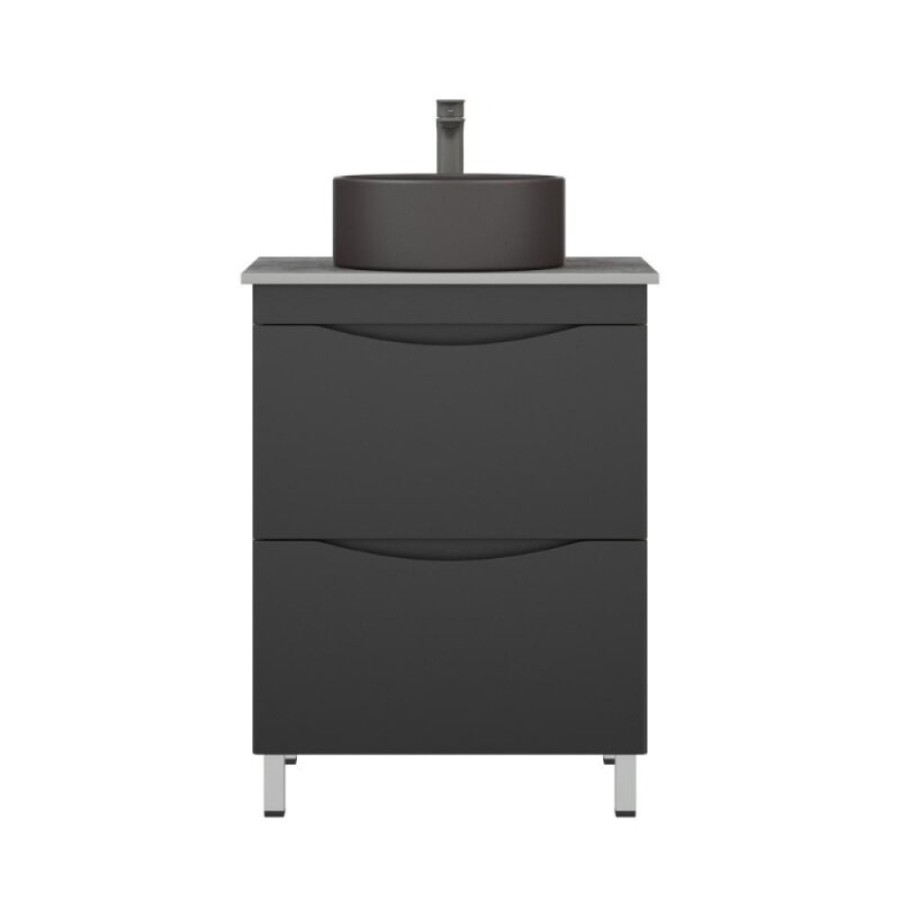 Тумба Corozo Лиана SD-00001671, 60 см, напольная, цвет дуб графит