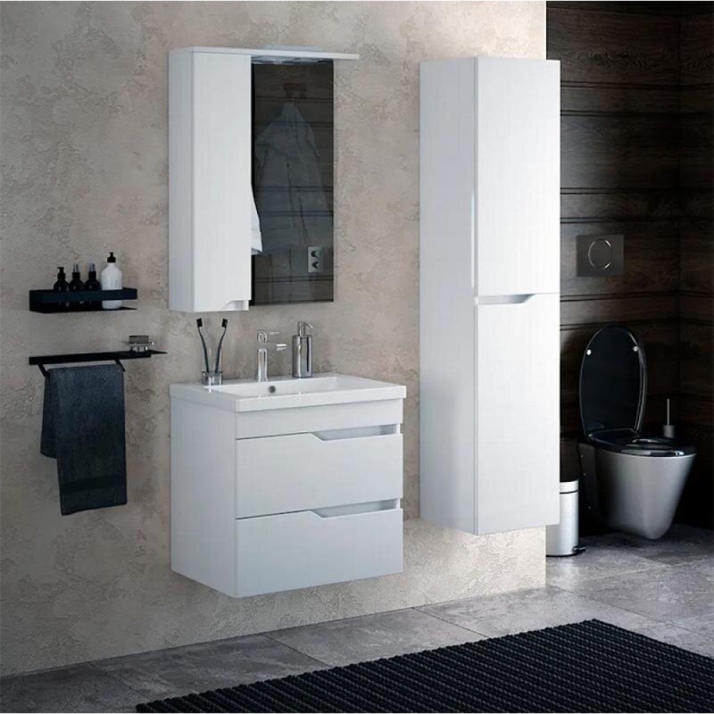 Тумба под раковину Corozo Теона 60 Z2 SD-00001672, 60 см, подвесная, белая